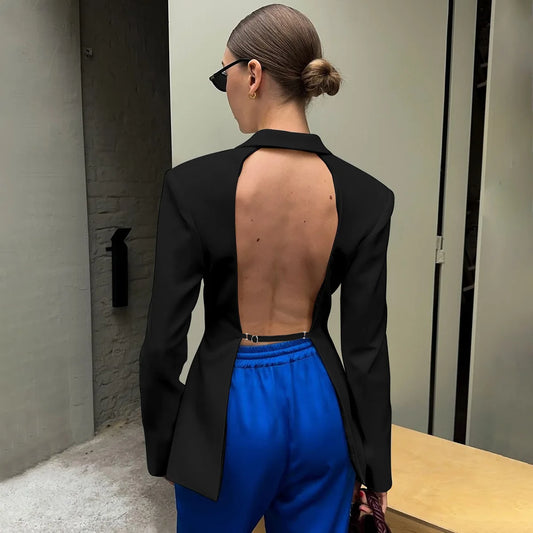 BACKLESS BLAZER