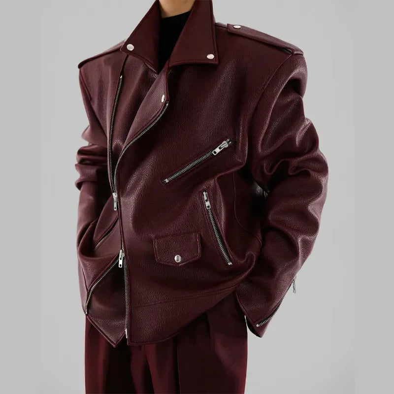 BORDEAUX LEATHER JACKET