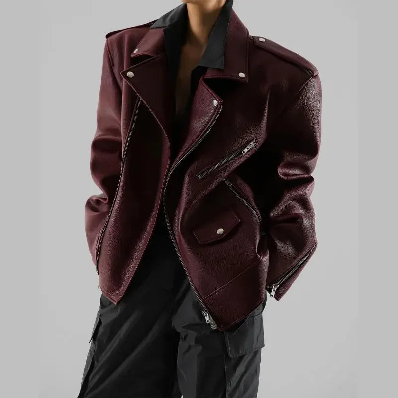 BORDEAUX LEATHER JACKET